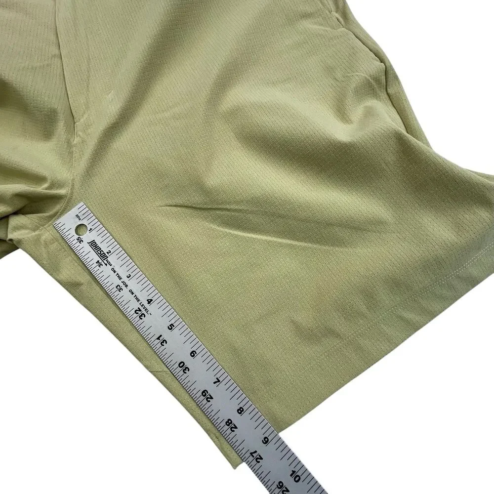 lululemon athletica Men’s Flat Front Shorts — Olive Green